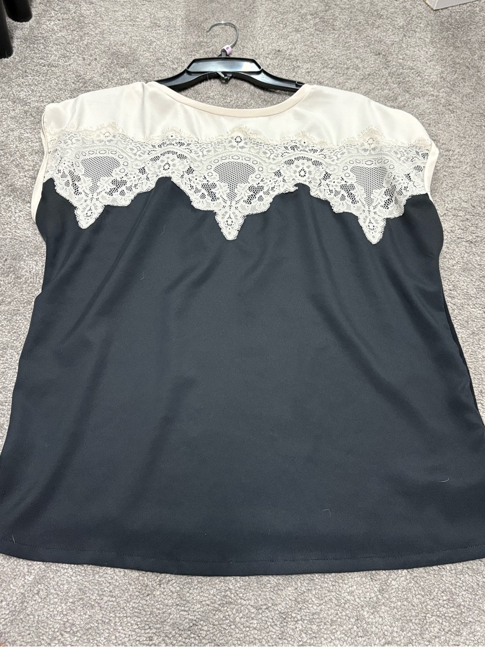 Lauren Conrad (LC) Black and Cream blouse- LC Label